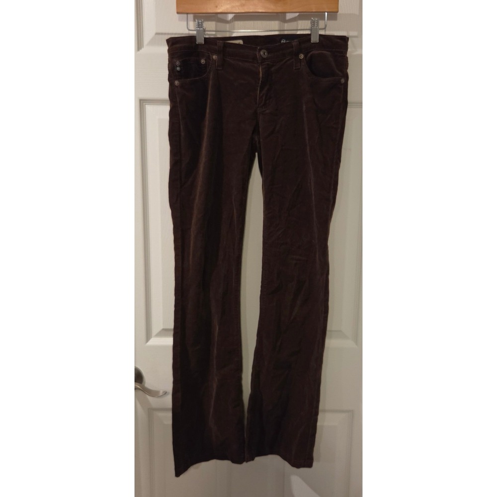 AG Adriano Goldschmied The Angel Corduroy Pants 28R Brown Low Rise Bootcut Y2K